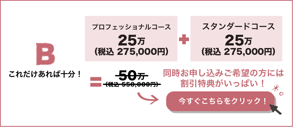 プロフェッショナルコース＋スタンダードコース